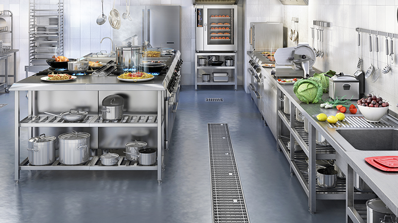Commercial kitchen drainage system