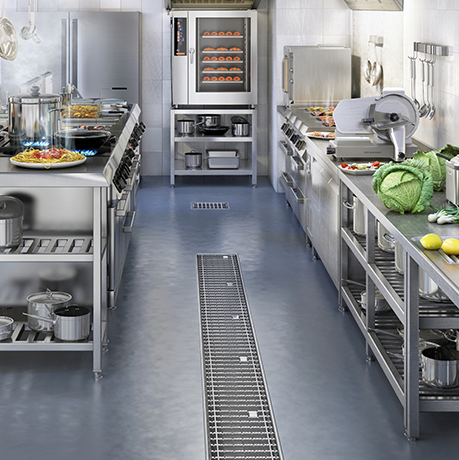Commercial kitchen drainage system