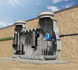 Underground grease separator