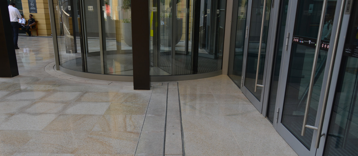 ACO drainage at entrances ACO drainage at entrances