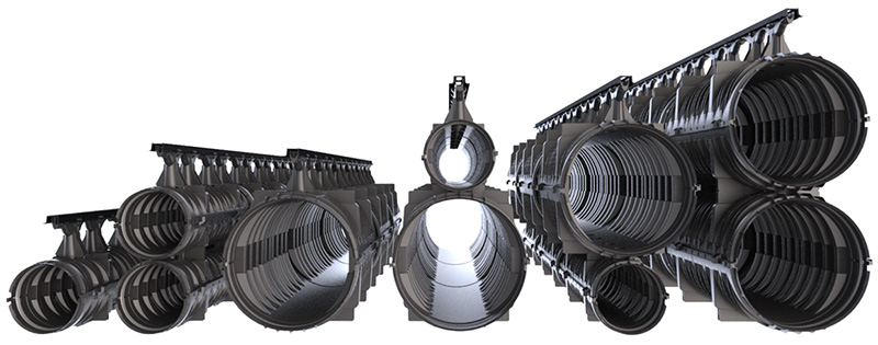 Combination options for unlimited hydraulic capacity